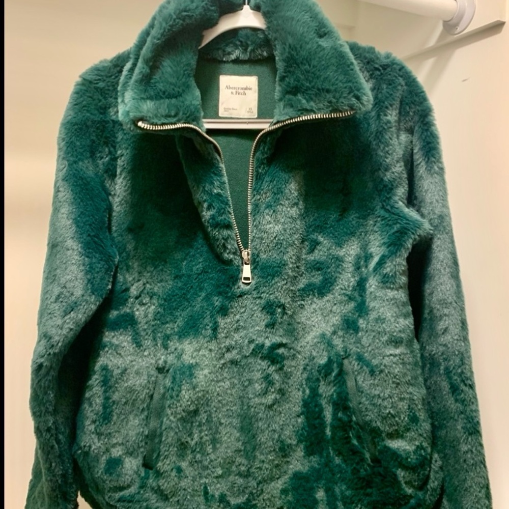 Abercrombie & Fitch Teal Teddy Jacket
